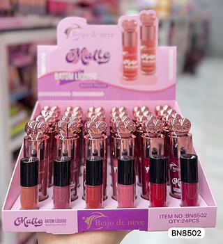 Batom líquido Matte Beijo de Neve Cores separar que estevem disponível