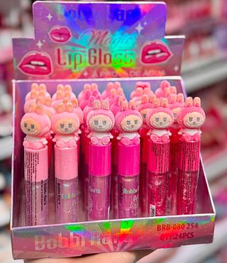 Lip Gloss Lafufu infantil Bobbi Rara Cores separar que estevem disponível