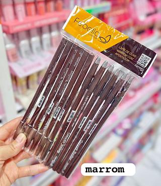 Lápis de olho Marrom Madeira Febella