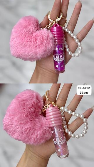 Lip Gloss Com chaveiro Love Rain Cores separar que estevem disponíveis