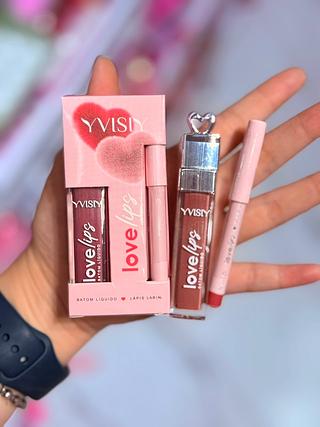 KIT BATOM LIQUIDO + LAPIS LABIAL YVISIY CORES SEPARAR QUE ESTEVEM DISPONIVEIS