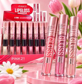 Lip Gloss Super Gloss Diamond ( Cor Sortido ) Pink 21 VALIDADE 06/2027