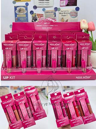 Batom Líquido + Lápis Labial Miss Rose ( Cor vai separar que estevem disponíveis)