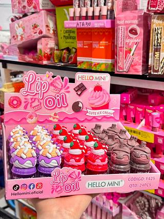 LIP GLOSS HELLI MINI CORES SEPARAR QUE ESTEVEM DISPONIVEIS
