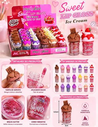 LIP GLOSS ICE CREAM mocoallure CORES SEPARAR QUE ESTEVEM DISPONIVEIS