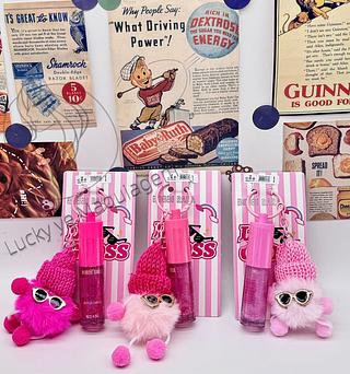 Lip gloss com Chaveiro Bobbi Rara ( Cor Sortido )