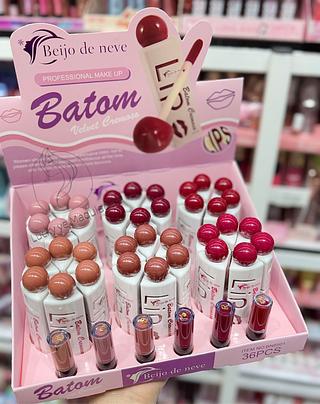 Batom Cremoso Cores separar que estevem disponível Beijo de Neve