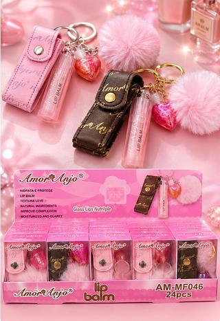 Lip Balm Com bolsinha Amor Anjo Cores separar que estevem disponível
