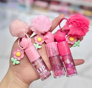 Lip Gloss Com chaveiro Love Rain Cores separar que estevem disponível