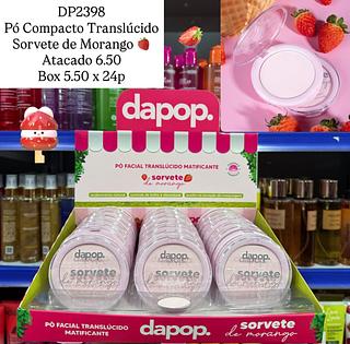 Pó Compacto Translúcido Sorvete de Morango Dapop