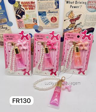 Lip gloss com Chaveiro Femme Paris ( Cor Sortido)
