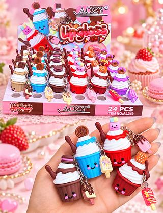 LIP GLOSS ICE CREAM CORES SEPARAR QUE ESTEVEM DISPONIVEIS