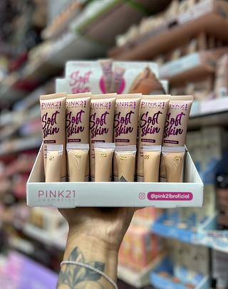 Base Líquido Soft Skin Pink 21 ( Cor Sortido )