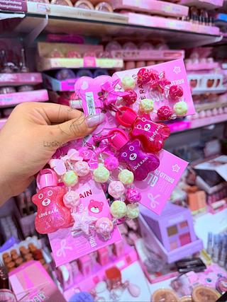 Lip Gloss Com Chaveiro Love Rain Cores separar que estevem disponíveis