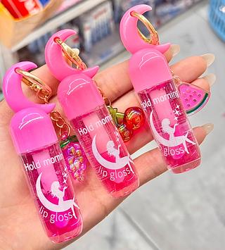 Lip gloss Con chaveiro cores separar que estevem disponível Moisture