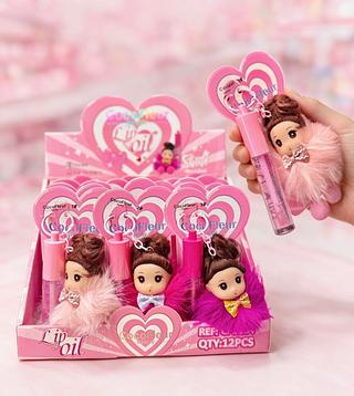 LIP GLOSS COM CHAVEIRO COCOFLEUR CORES SEPARAR QUE ESTEVEM DISPONIVEIS