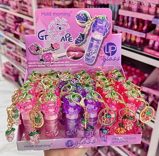 Lip Gloss Com chaveiro Hold Morning Cores separar que estevem disponíveis