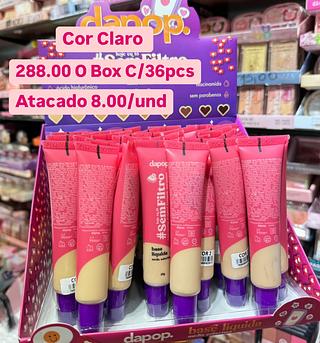 Base líquido média cobertura Cor Claro Dapop ( Cores separar que estevem disponiveis )