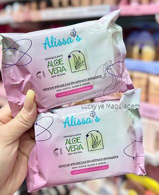 Lenço demaquilante Aloe Vera Alissa