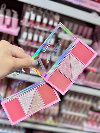 Paleta de Blush + Iluminador Bobbi Rara Cores separar que estevem disponíveis
