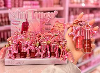 Lip gloss Com chaveiro Mini Tango Cores separar que estevem disponível