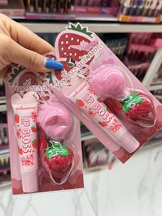 Kit Lip Gloss e Lip Balm Yoyomaquiamor