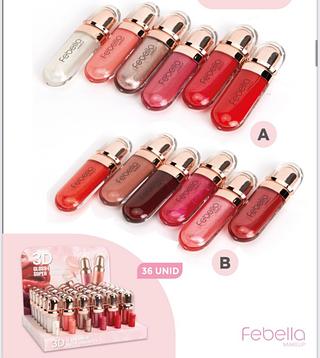 Gloss Labial Hidratante Febella ( Cor Sortido)