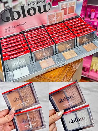 Iluminador Duo Blush Whatever Blow Rubyrose (BD07/BD08-BD09/BD10-BD11/BD12) Cores separar que estevem disponíveis