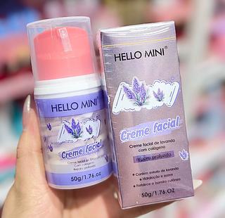 Creme Facial de Lavanda Com Colágeno Hello Mini