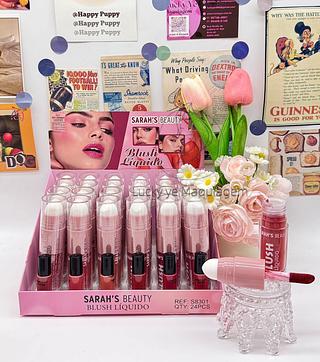 Blush Líquido Con esponja Sarah’s ( Cor Sortido )