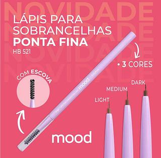 Lápis para sobrancelha (Cor Médium ) HB521 Rubyrose