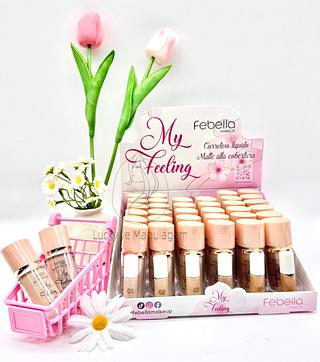 Corretivo líquido alta cobertura febella (cores separar que estevem disponíveis)