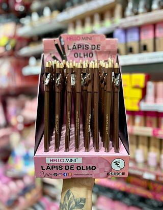 Lápis de olho ( Cor Coffe) Com apontador Hello mini