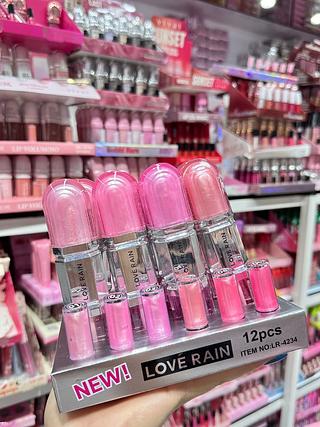 Lip Gloss DUO Love Rain Cores separar que estevem disponíveis