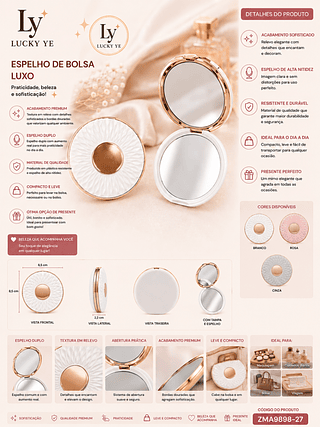 Espelho de Bolsa ( Retorno ) Cores separar que estevem disponível ( Foto Ilustrativo)