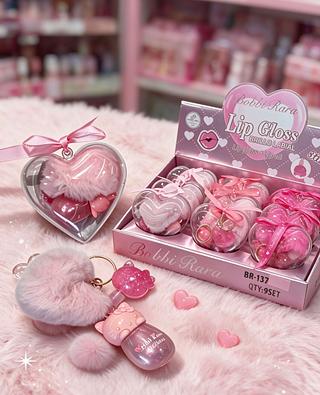 Lip gloss Com chaveiro Bobbi Rara