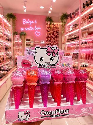 Lip gloss com lip balm 2 em 1 coco fleur
