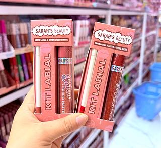 Kit gloss e Lápis de Lábial Sarah’s Beauty Vores separar que estevem disponível
