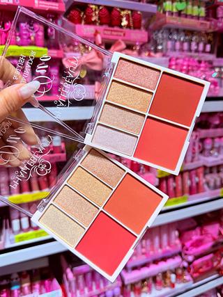 PALETA DE ILUMINADOR E BLUSH PHALLEBEAUTY