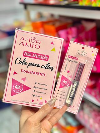 Cola para cílio Transparente Amor Anjo