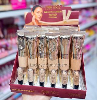 BASE LIQUIDO ACIDO HIALURONICO FEMME PARIS CORES SEPARAR QUE ESTEVEM DISPONIVEIS