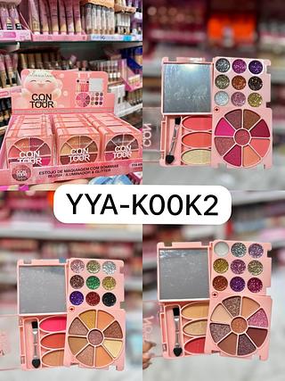 Estojo de maquiagem com sombras/Blush/iluminador Yoyomaquiamor