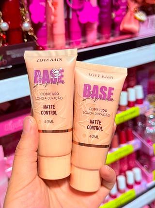 Base Líquido Matte Love Rain Cores separar que estevem disponível