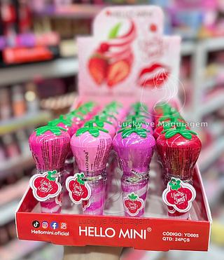Lip Gloss Brilho Labial Hello Mini Cores separar que estevem disponíveis