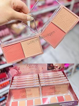 BLUSH E PÓ COMPACTO FEMME PARIS OS CORES SEPARAR QUE ESTEVEM DISPONIVEIS