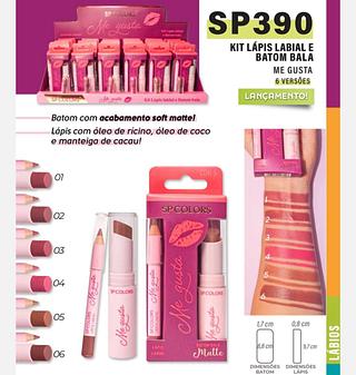 Kit lápis labial e batom SP Colors ( Cores separar que estevem disponiveis )