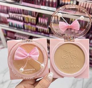 Pó Compacoto Love Rain Cores separar que estevem disponíveis