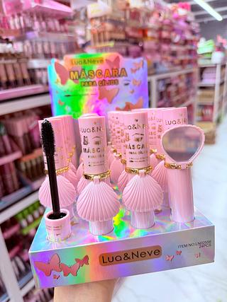 Máscara para cílio com espelho Lua e neve