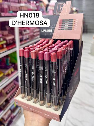 Lápis Contorno De boca D’Dhermosa cores separar que estevem disponíveis