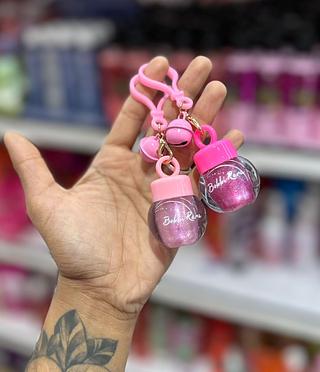 Lip gloss Com chaveiro e sino Bobbi Rara